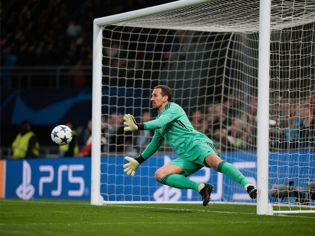 36岁门将上演欧冠惊奇瞬间：1秒闪移3米守空门，神扑两次救险